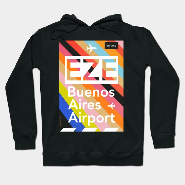 EZE BUENOS AIRES airport Hoodie by Woohoo